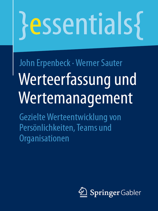 Title details for Werteerfassung und Wertemanagement by John Erpenbeck - Available